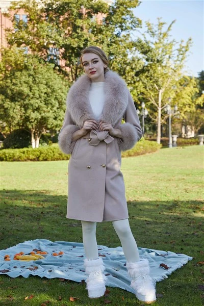 Abrigo De Lana Y Cashmere Para Mujer